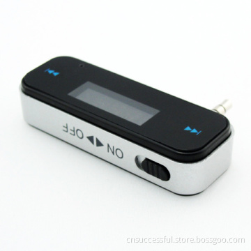 3.5mm FM Transmitter Car Charger Wireless Radio Adapter for Samsung Galaxsy S4